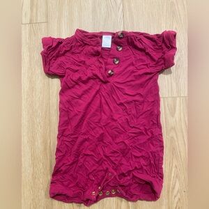 Lou Lou & Company Magenta Romper